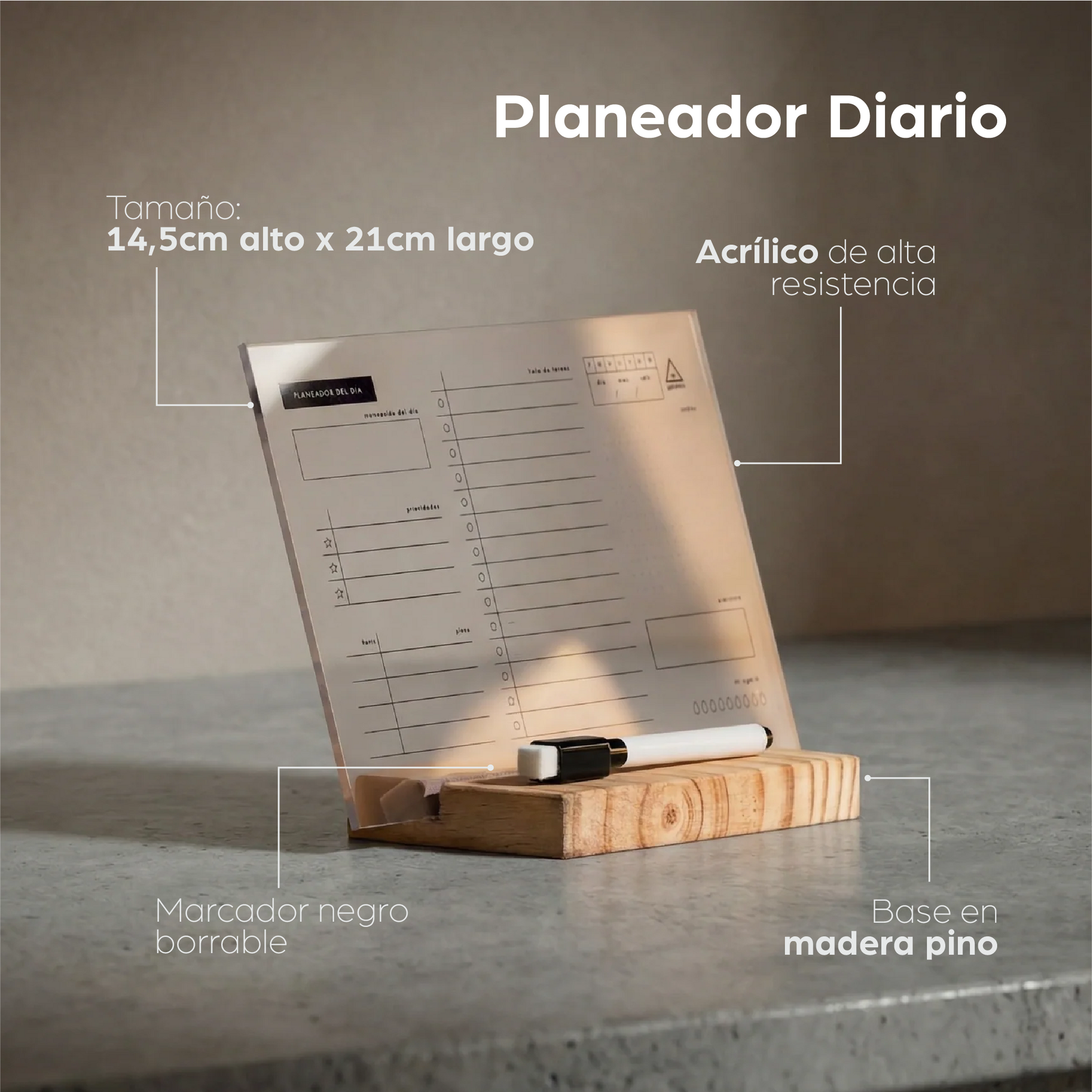 Planeadores en acrílico