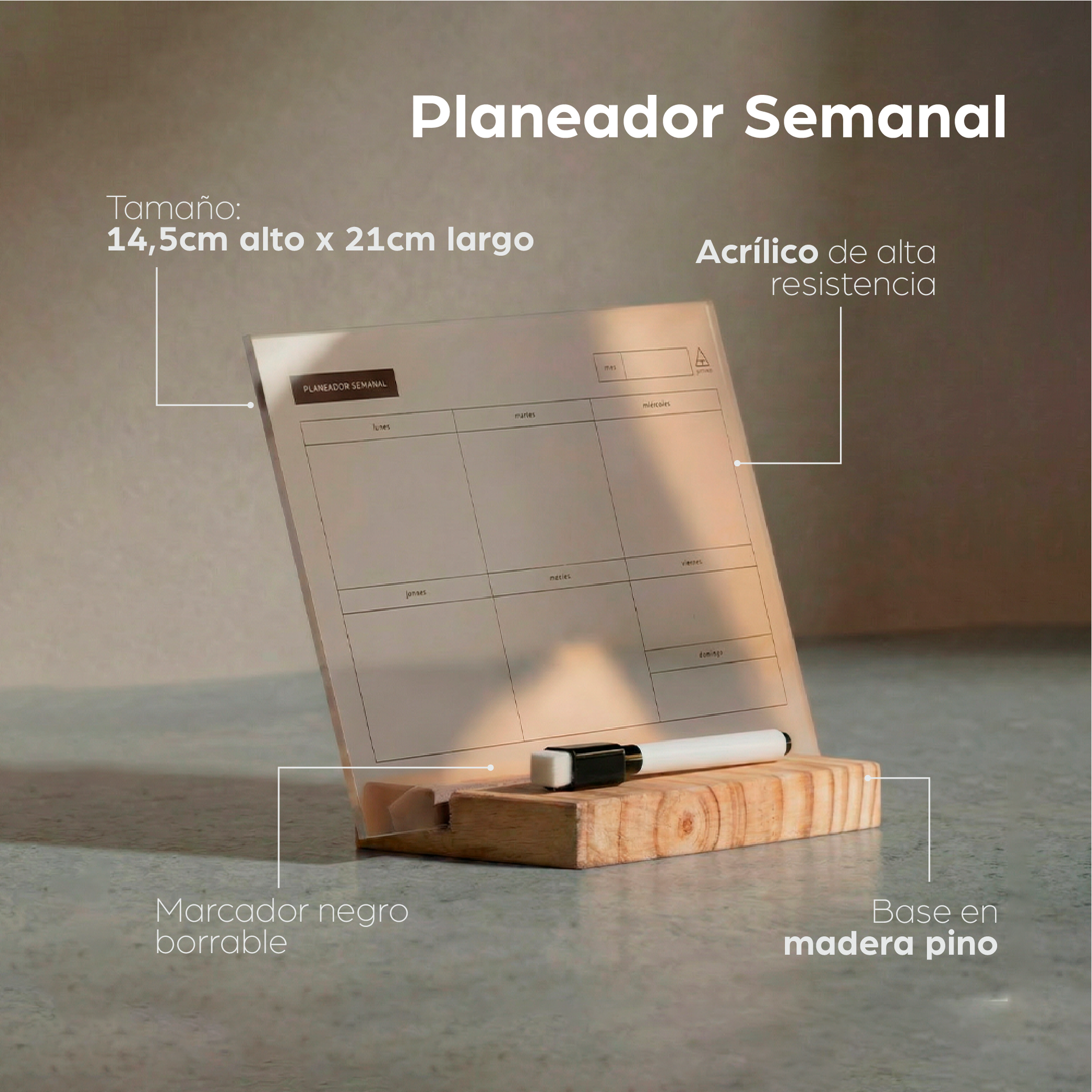 Planeadores en acrílico