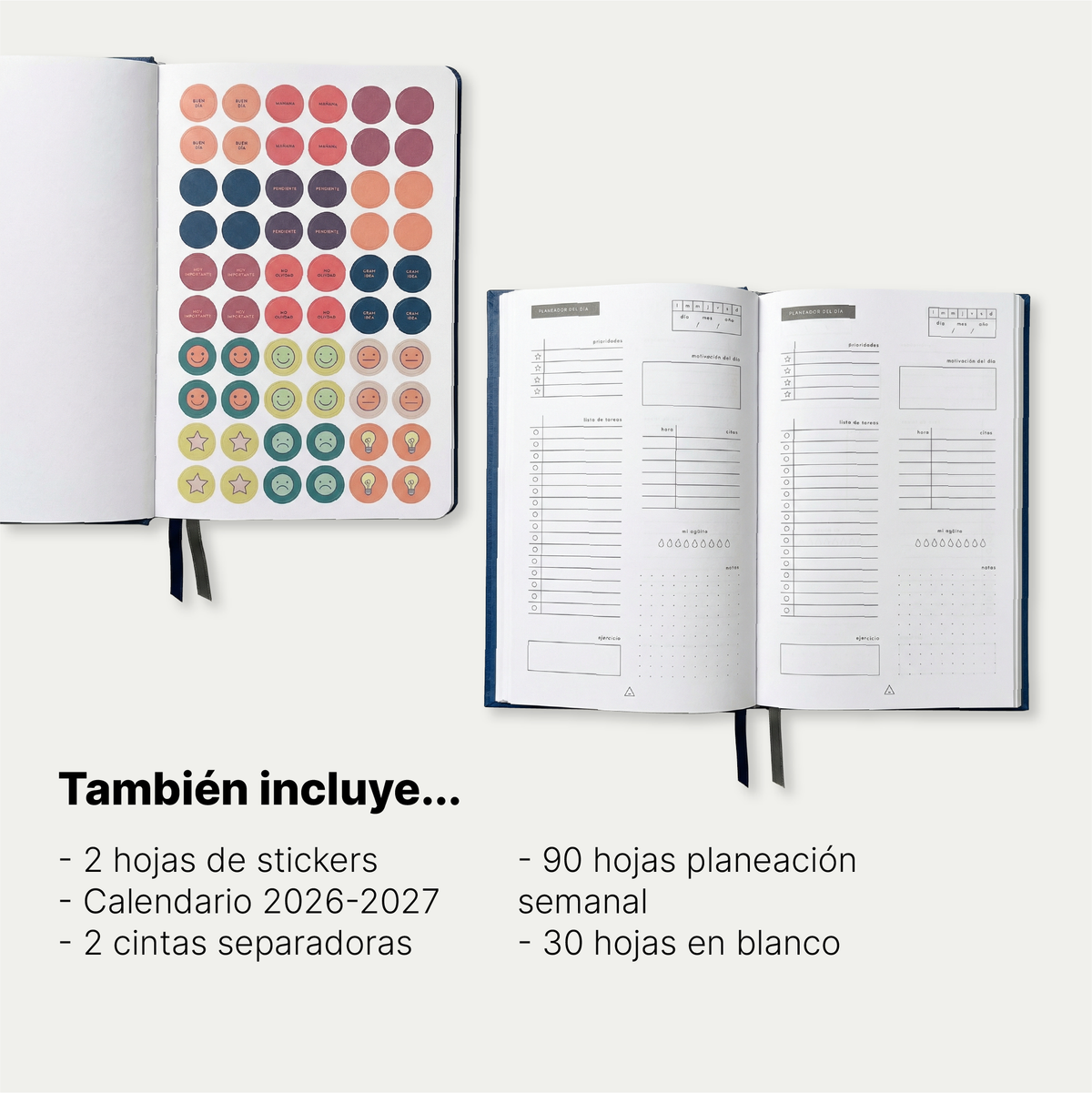 Planeador diario Cosido
