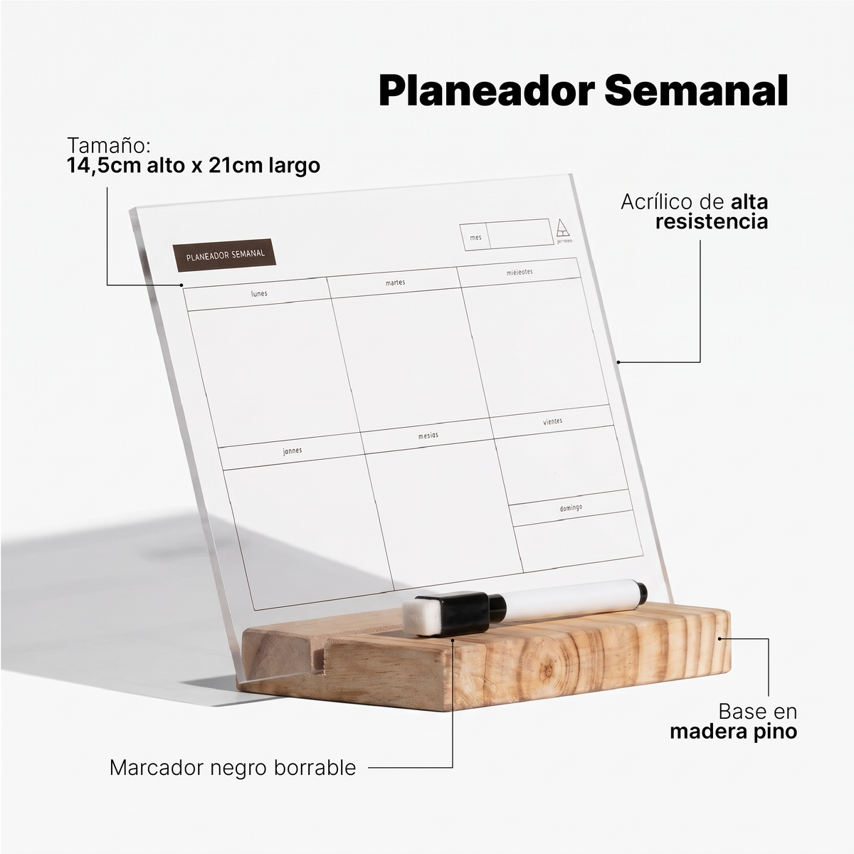 Planeadores en acrílico