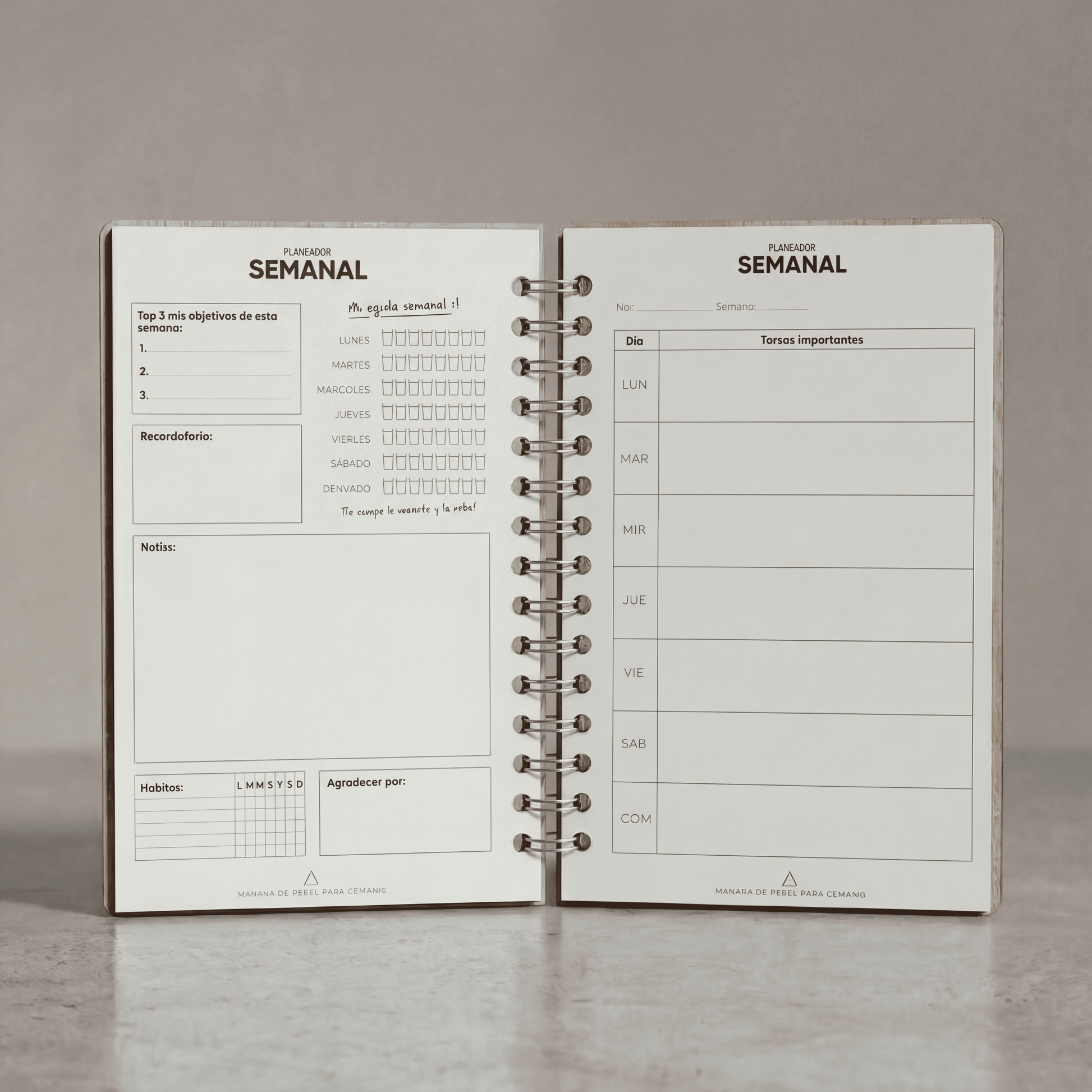 Combo planeadores: diario + semanal