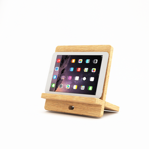 [70% OFF] Soporte para tablet en madera pino
